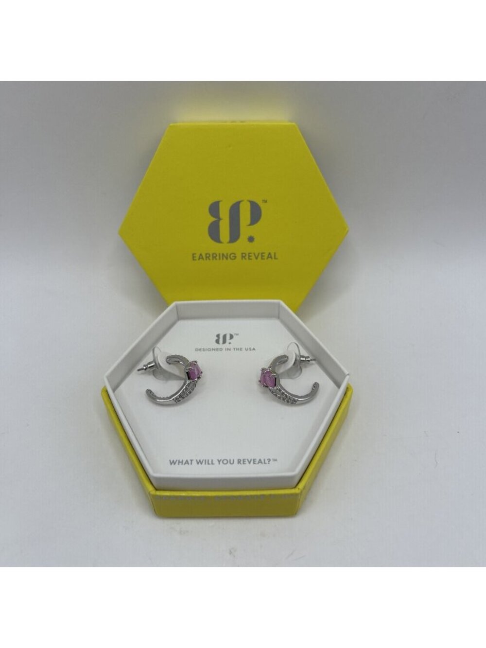 Bomb Party Earrings Lullabies Left Untied Lavender Ice Crystal Purple MSRP $126
